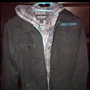 Women’s large Fox Racing jacket and flannel